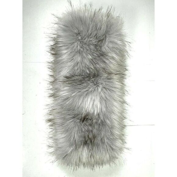 ASPEN Accessories - ASPEN Grey Faux Fur Neck Cowl Loop Infinity Scarf One Size Winter New